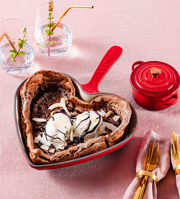 Chocolate Dutch Baby Pancake